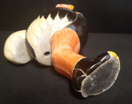 RAKU POTTERY HIGHLY COLLECTIBLE OSTRICH FIGURINE