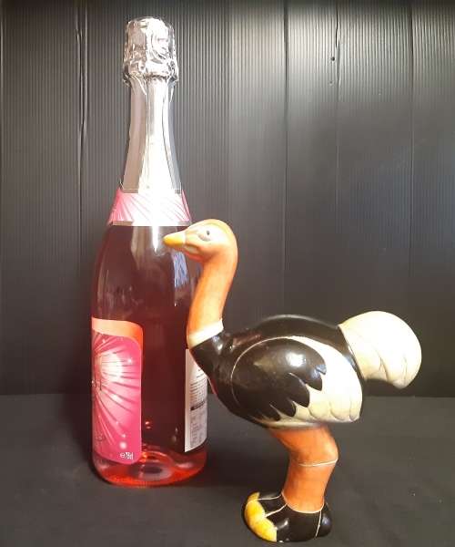 RAKU POTTERY HIGHLY COLLECTIBLE OSTRICH FIGURINE