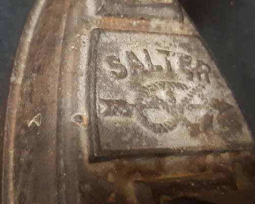 STUNNING ANTIQUE 19TH CENTURY SILVESTER PATENT SALTER NO 5 IRON