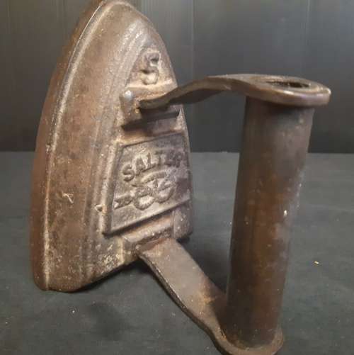 STUNNING ANTIQUE 19TH CENTURY SILVESTER PATENT SALTER NO 5 IRON