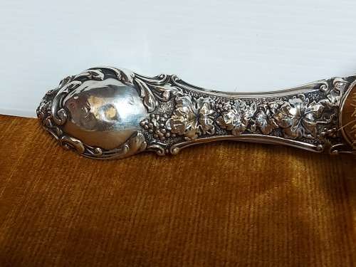 1903 ANTIQUE EDWARDIAN ERA HALLMARKED BIRMINGHAM SILVER-BACKED BRUSH