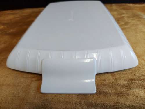 STUNNING LE CREUSET LARGE WHITE CERAMIC TWIN HANDLED RECTANGULAR PLATTER