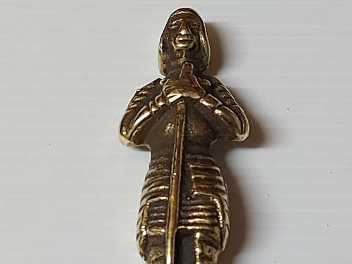 AWESOME VINTAGE BRASS MEDIEVAL KNIGHT LETTER OPENER