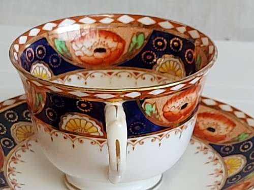AWESOME ULTRA RARE C.1925 ROYAL ALBERT CROWN CHINA TEA DUO