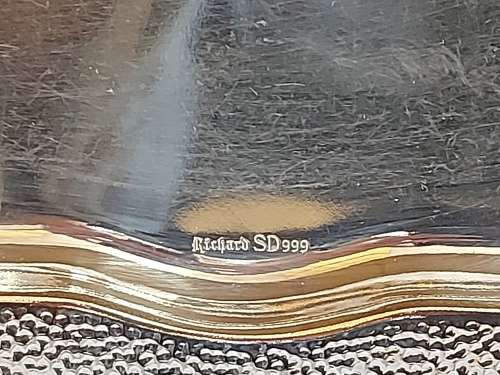 BEAUTIFUL VINTAGE JEWISH SILVER PLATED TRAY AND SIX GOBLETS MARKED RICHARD SD 999