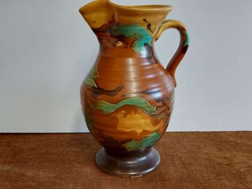 GREAT FIND! AWESOME 1930's ART DECO BESWICK LARGE ART POTTERY PITCHER BY RUTH BESWICK, PATTERN 72