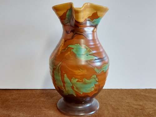 GREAT FIND! AWESOME 1930's ART DECO BESWICK LARGE ART POTTERY PITCHER BY RUTH BESWICK, PATTERN 72