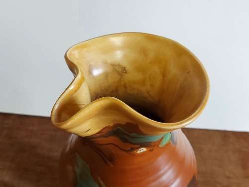 GREAT FIND! AWESOME 1930's ART DECO BESWICK LARGE ART POTTERY PITCHER BY RUTH BESWICK, PATTERN 72