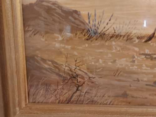 AWESOME ORIGINAL FRAMED OIL ON BOARD PAINTING BY THE WELL REPUTED SOUTH AFRICAN ARTIST G P CANITZ