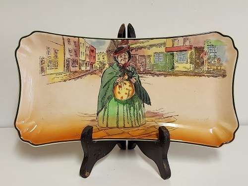 STUNNING VINTAGE ROYAL DOULTON DICKENS WARE SAIREY GAMP D6327 SANDWICH TRAY