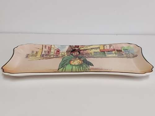 STUNNING VINTAGE ROYAL DOULTON DICKENS WARE SAIREY GAMP D6327 SANDWICH TRAY