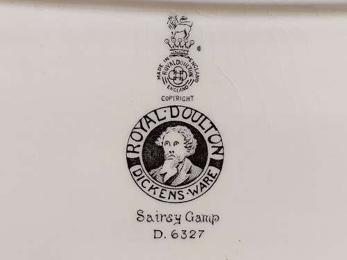 STUNNING VINTAGE ROYAL DOULTON DICKENS WARE SAIREY GAMP D6327 SANDWICH TRAY
