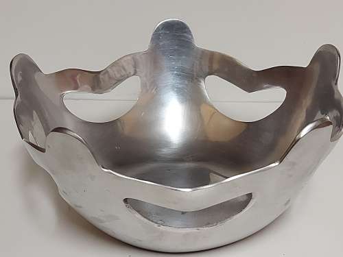 STUNNING FUNCTIONAL ART CAST ALUMINIUM  BOWL