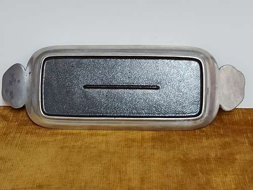 CARROL BOYES FUNCTIONAL ART:  STUNNING EARLY DESIGN PEWTER RECTANGULAR PLATTER
