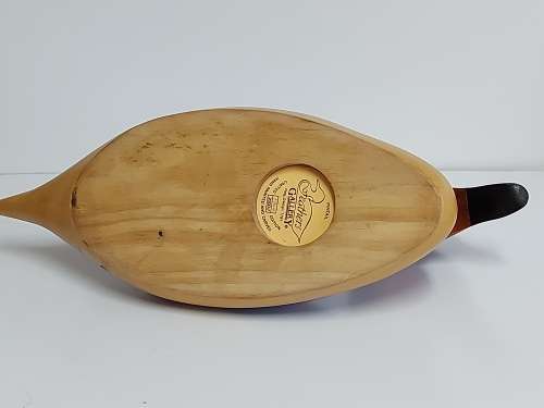 HIGHLY COLLECTIBLE FEATHERS OF KNYSNA LIMITED EDITION WOODEN PINTAIL DUCK, HAND CARVED AND PAINTED