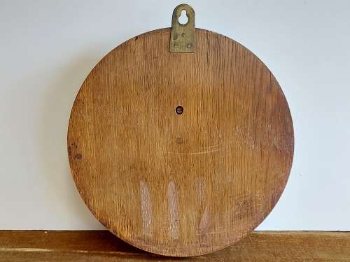 AMAZING FIND! LARGE SOLID OAK CARVED LLOYD, PAYNE AND AMIEL, MANCHESTER ANEROID BAROMETER