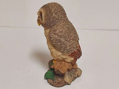 DELIGHTFUL VINTAGE AYNSLEY ENGLAND HAND-PAINTED MASTERCRAFT CERAMIC OWL FIGURINE