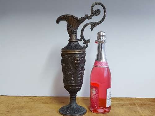VINTAGE ITALIAN PELTRATO 95% (PEWTER) TALL PITCHER, SOLID AND HEAVY CONSTRUCTION