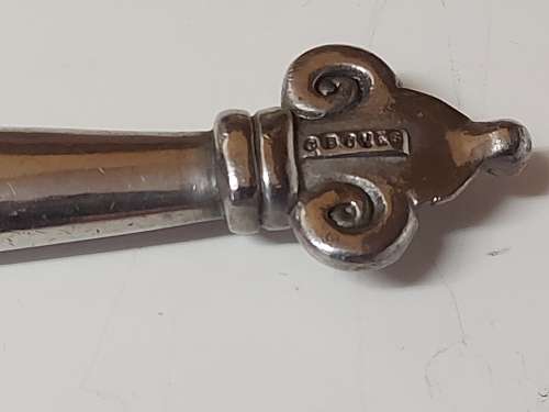 CARROL BOYES FUNCTIONAL ART: VINTAGE EARLY DESIGN PEWTER AND STAINLESS STEEL SOLID ICE CREAM SCOOP