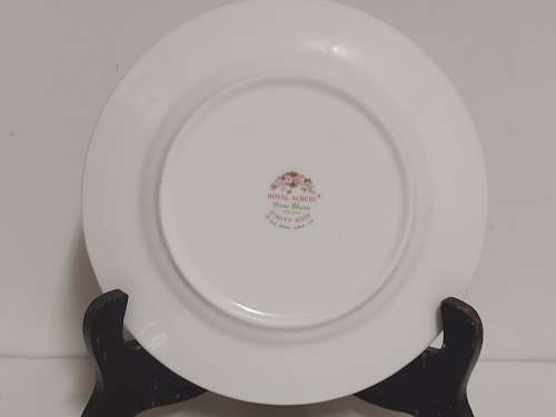 VINTAGE ROYAL ALBERT DIMITY ROSE BONE CHINA TEA TRIO