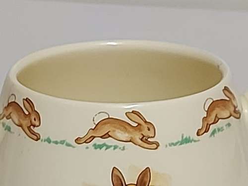 BEAUTIFUL ROYAL DOULTON BUNNYKINS TWIN HANDLED MUG IN MINT CONDITION