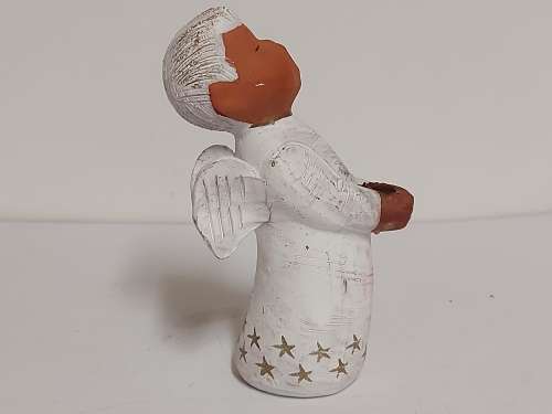 RARE ORIGINAL SINGER ENGEL BY JULLAR MADE IN SPAIN FIGURINE/CANDLE HOLDER