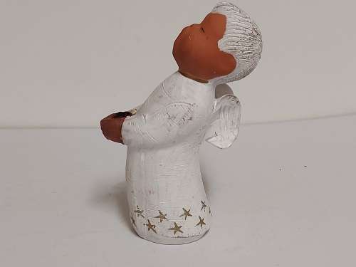 RARE ORIGINAL SINGER ENGEL BY JULLAR MADE IN SPAIN FIGURINE/CANDLE HOLDER