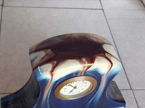 AWESOME FIND! VINTAGE MINERVA PORCELAIN SHELF MANTEL CLOCK, WORKING CONDITION UNKNOWN