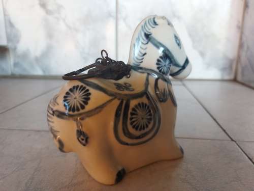 AWESOME VINTAGE ORIENTAL HORSE-SHAPED OPIUM PIPE