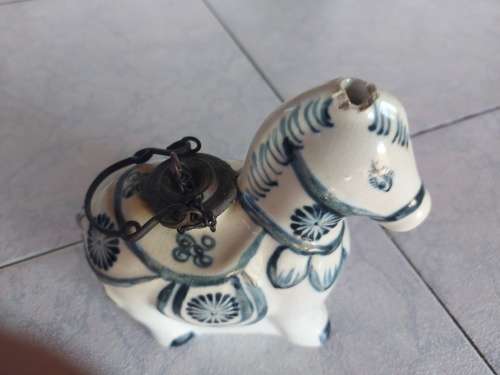 AWESOME VINTAGE ORIENTAL HORSE-SHAPED OPIUM PIPE