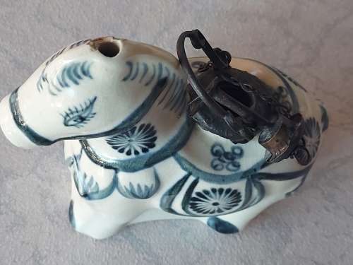 AWESOME VINTAGE ORIENTAL HORSE-SHAPED OPIUM PIPE