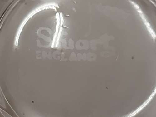 AWESOME STUART ENGLAND CUT GLASS CRYSTAL SERVING BOWL