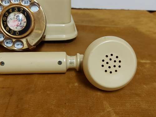 VINTAGE BAKELITE, METAL AND BRASS JN-4 TELEPHONE, WORKING