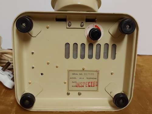 VINTAGE BAKELITE, METAL AND BRASS JN-4 TELEPHONE, WORKING