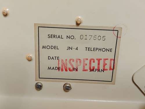 VINTAGE BAKELITE, METAL AND BRASS JN-4 TELEPHONE, WORKING