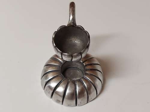 VINTAGE CARROL BOYES FUNCTIONAL ART: EARLY DESIGN PEWTER AROMATHERAPY BURNER