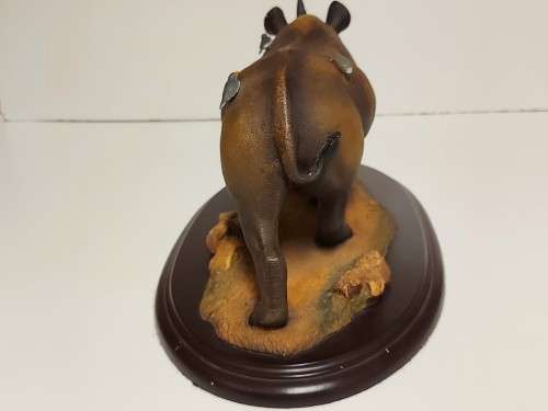 RARE LIMITED EDITION 428 OF 500 FEATHERS OF KNYSNA WILDLIFE HAND CRAFTED RHINOCEROS