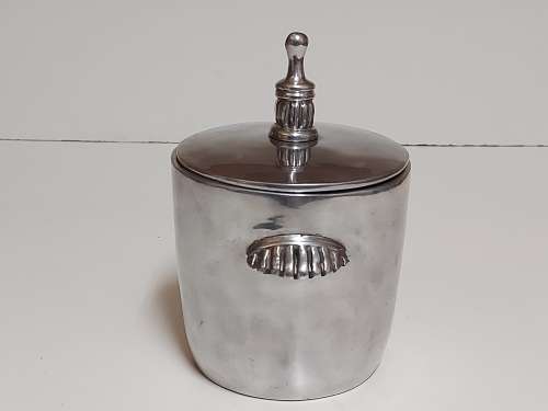 CARROL BOYES EARLY DESIGN SOLID AND HEAVY PEWTER LIDDED ICE BUCKET