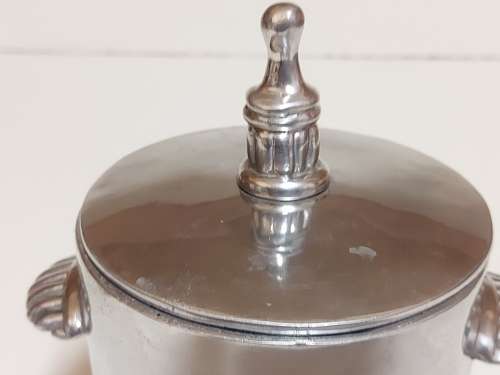 CARROL BOYES EARLY DESIGN SOLID AND HEAVY PEWTER LIDDED ICE BUCKET