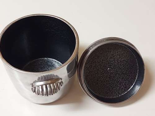CARROL BOYES EARLY DESIGN SOLID AND HEAVY PEWTER LIDDED ICE BUCKET