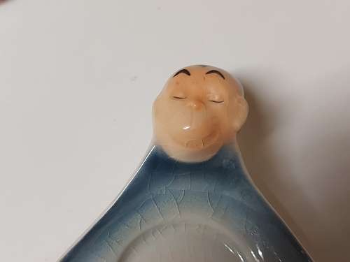 VINTAGE RARE HUMMEL BY GOEBEL HAPPY CHIMPS EGG CUP SET, MADE IN WEST GERMANY