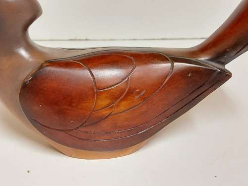 FEATHERS OF KNYSNA LIMITED EDITION 91 OF 975 CROWNED HORNBILL, HAND PAINTED AND CARVED IN KNYSNA