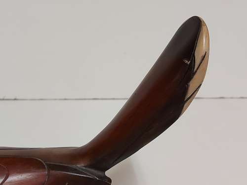 FEATHERS OF KNYSNA LIMITED EDITION 91 OF 975 CROWNED HORNBILL, HAND PAINTED AND CARVED IN KNYSNA