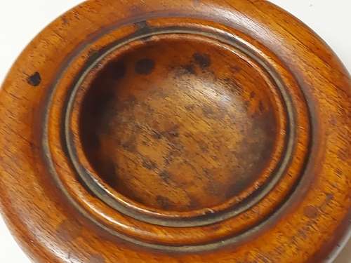 GREAT FIND!  HAND CARVED BOWL MADE FROM THE TEAK OF HMS GANGES OF THE ROYAL NAVY