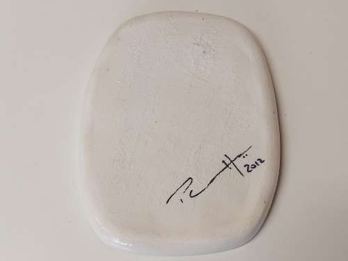 GORGEOUS CONTEMPORARY ART CERAMIC PLATE, SIGNED BY THE ARTIST