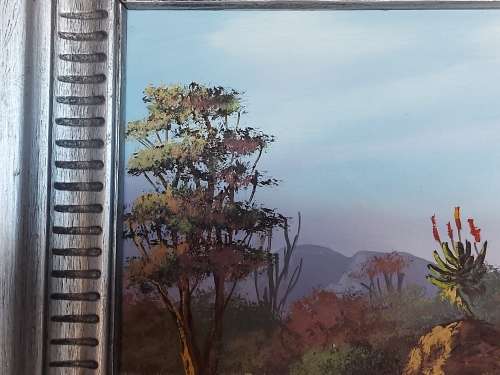 INVESTMENT ART: ORIGINAL W P GROBLER OIL ON BOARD LANDSCAPE PAINTING