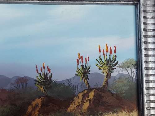 INVESTMENT ART: ORIGINAL W P GROBLER OIL ON BOARD LANDSCAPE PAINTING