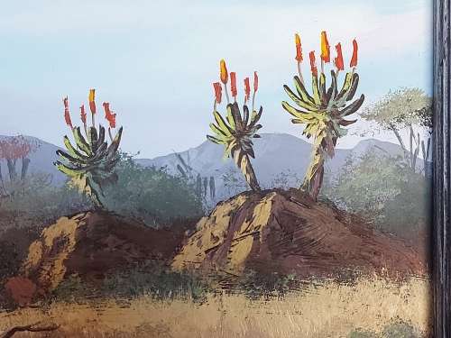 INVESTMENT ART: ORIGINAL W P GROBLER OIL ON BOARD LANDSCAPE PAINTING
