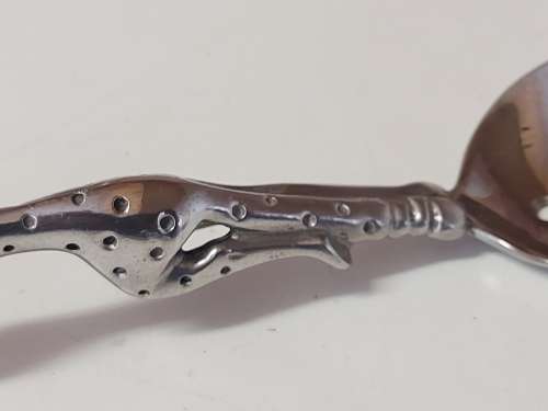 AWESOME DIANA CARMICHAEL CHEETAH MOTIF OLIVE SPOON