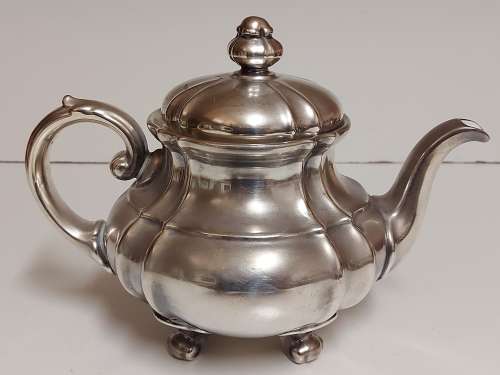 GREAT FIND! VINTAGE WMF ART NOUVEAU SILVER PLATED ON COPPER PORCELAIN LINED TEA POT
